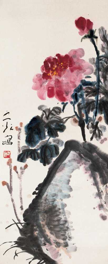 谢之光 春风图 立轴